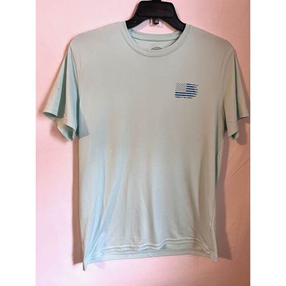 Vapor Apparel Tops - VAPOR APPAREL UPF 50+ Performance Unisex Shirt LIGHT BLUE-LARGE